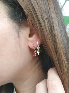 Boucles d'oreilles Rainbow( à l'unité ou par paire)